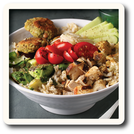 Chicken and Falafel